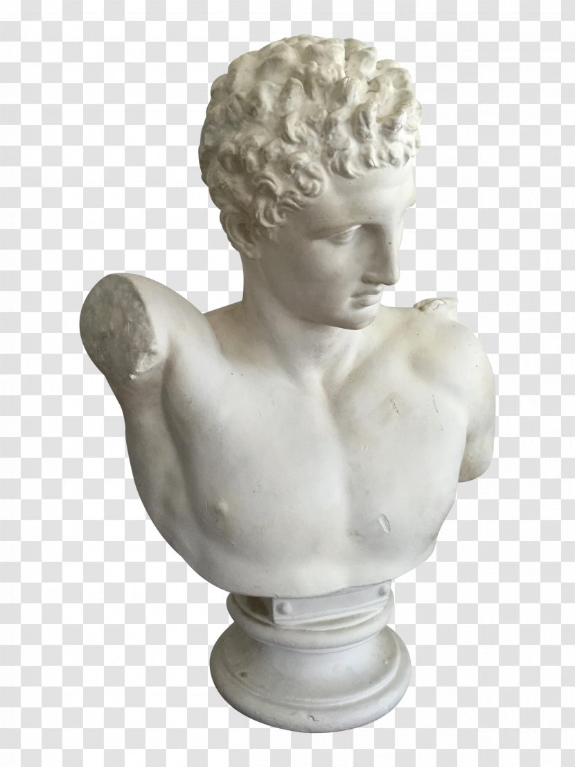 Hermes Greek Mythology Bust Statue Deity - Art - Carving Transparent PNG