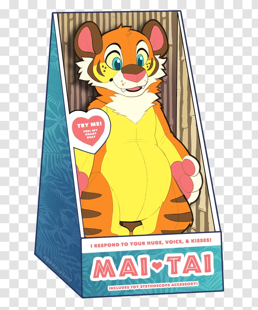 Drawing Mai Tai Plush Cartoon - Silhouette Transparent PNG