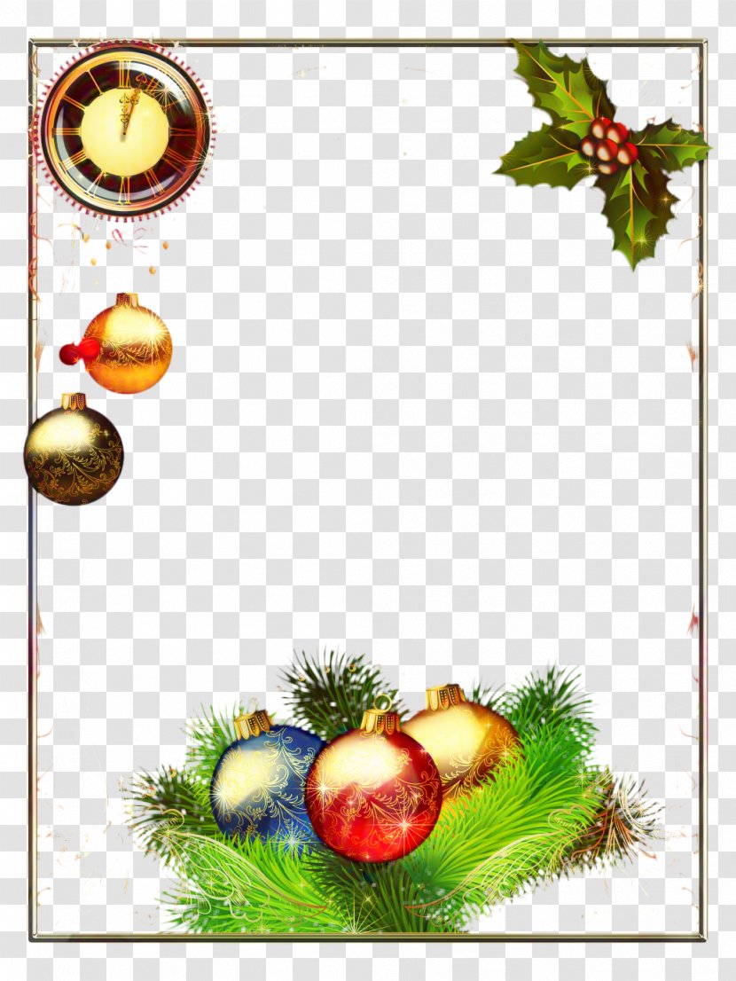 Christmas Tree Branch - Conifer - Picture Frame Interior Design Transparent PNG