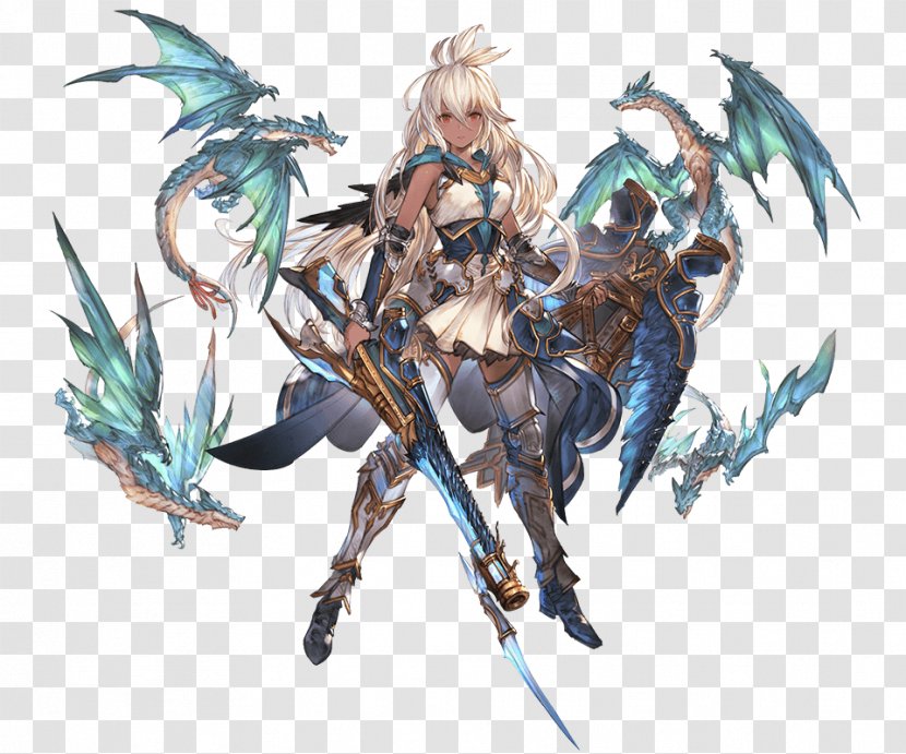 Granblue Fantasy Sandalphon Model Sheet Bahamut - Cartoon - Information Options Transparent PNG