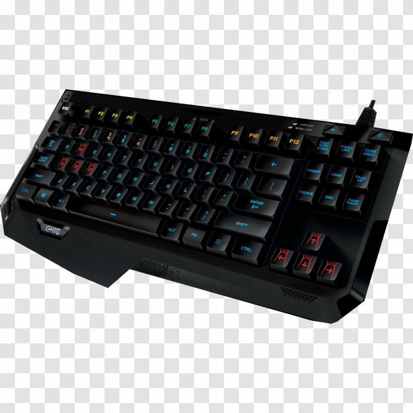 Computer Keyboard Input Devices Logitech Gaming Keypad Electrical Switches Transparent PNG