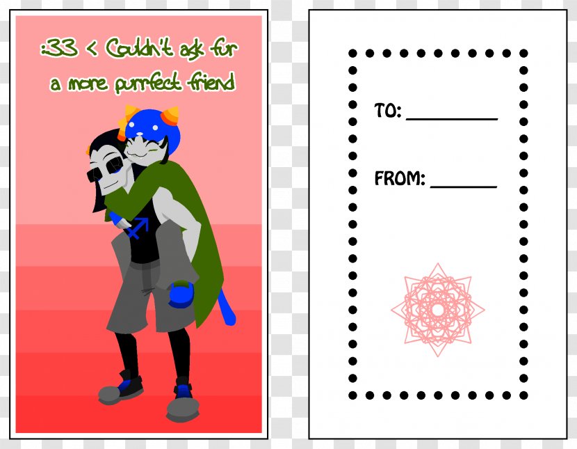 Valentine's Day Art Homestuck - Cartoon - Invitation Cards Transparent PNG
