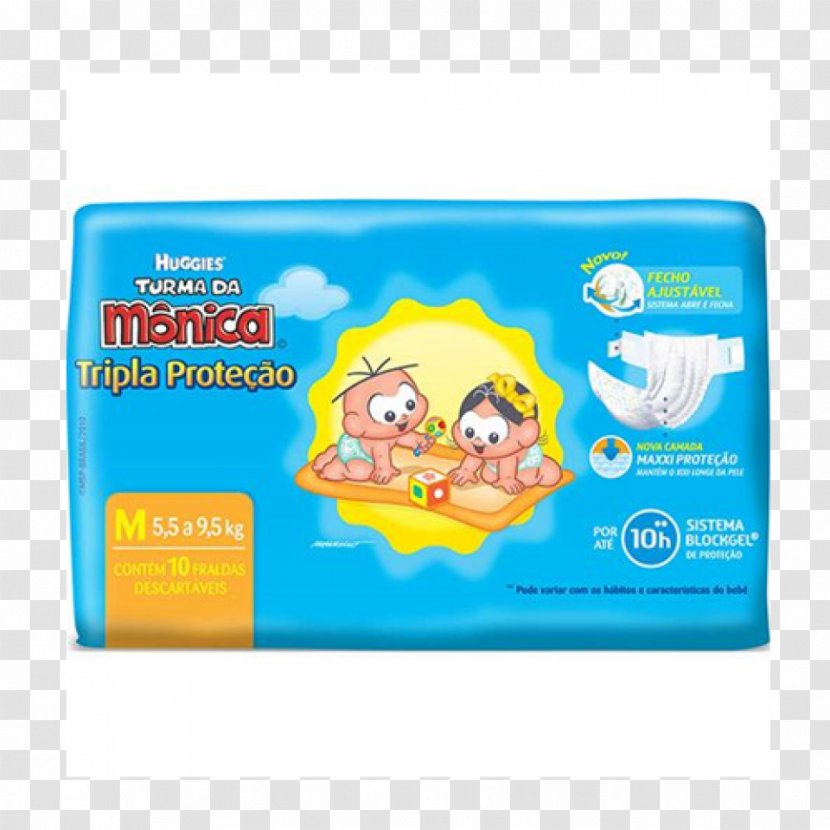 Diaper Huggies Monica Disposable Hygiene - Infant - Turma Da Mônica Transparent PNG