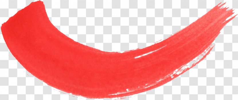 Shoe - Red - Brush Stroke Transparent PNG
