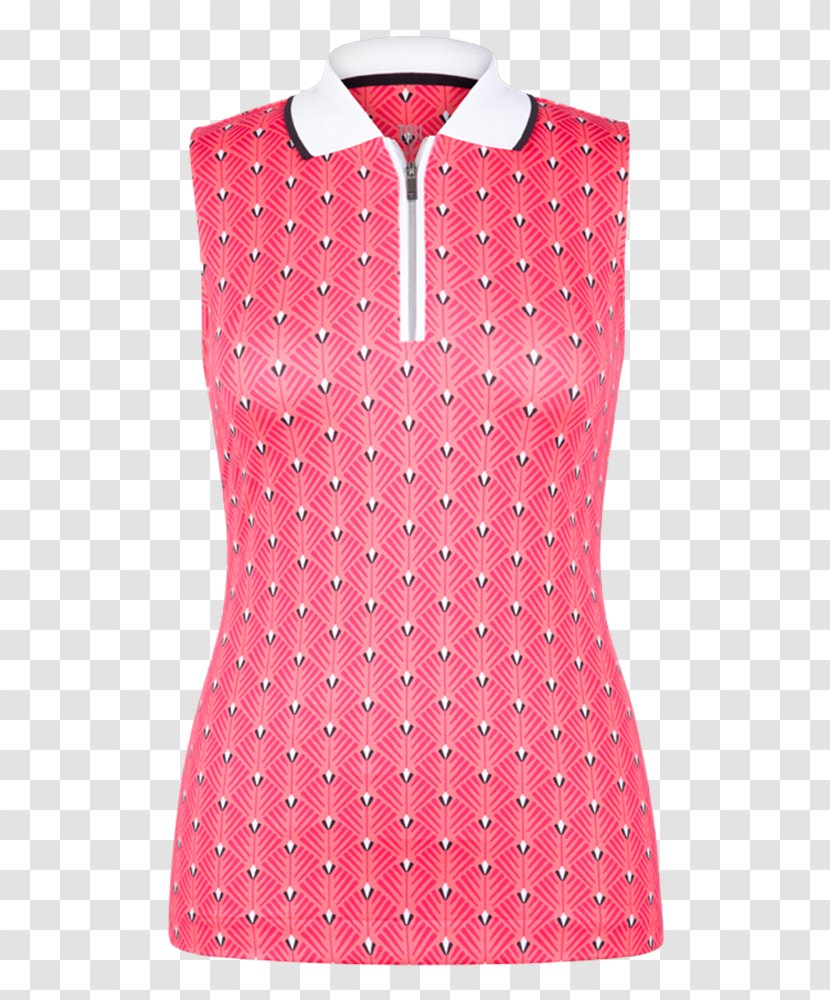 Polka Dot Sleeveless Shirt Collar Blouse - Neck - Dress Transparent PNG