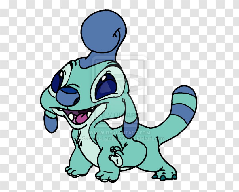 Reptile Cartoon Character Clip Art - Fictional - Lilo And Stitch Transparent PNG