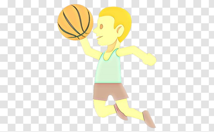 Volleyball Cartoon - Basketball Player - Gesture Ball Transparent PNG