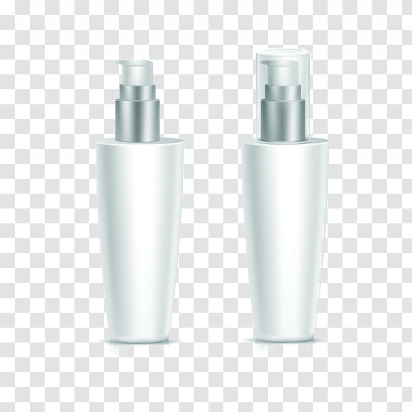 Cosmetics Spray Bottle Cosmetic Packaging - Simple White Container Transparent PNG
