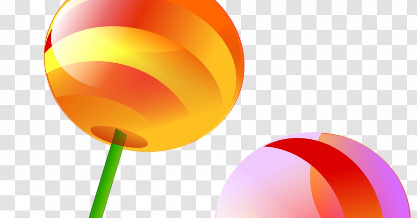 Lollipop Candy Land Clip Art - Yellow Transparent PNG