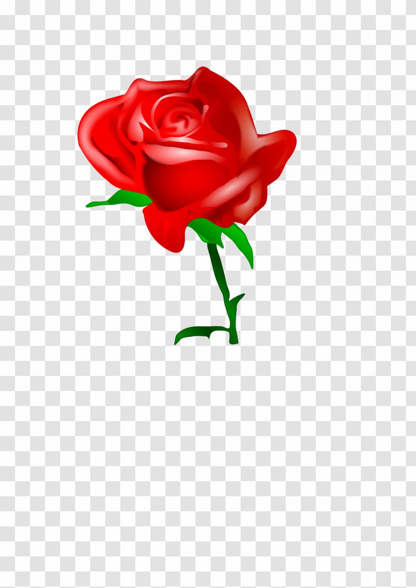 Download Free Content Clip Art - Plant Stem - Red Roses Clipart Transparent PNG