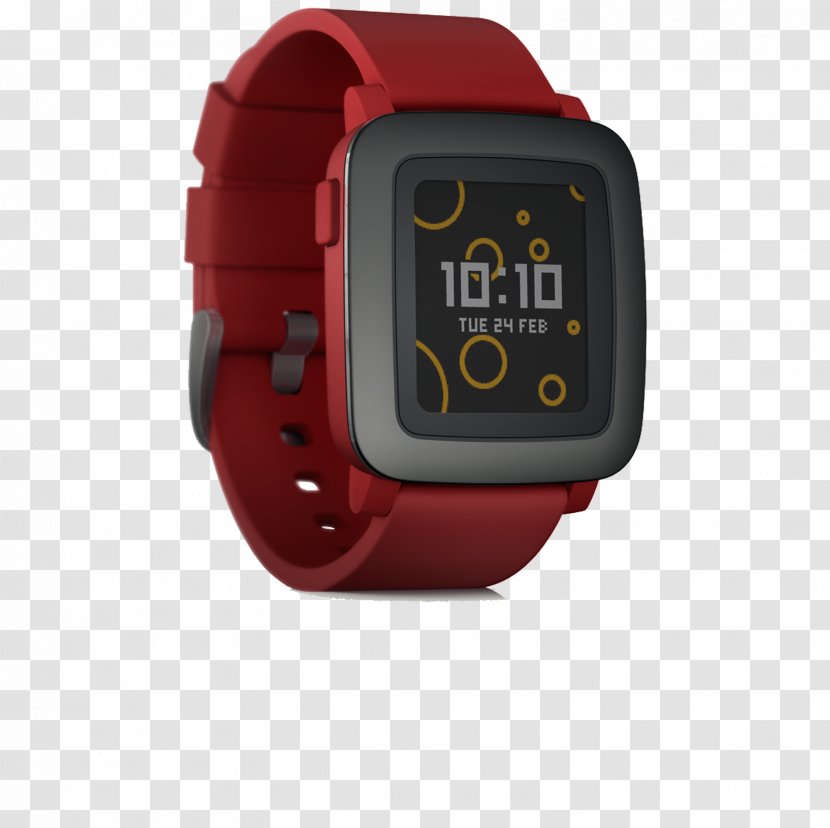 Pebble Time Apple Watch Series 3 Smartwatch - Electronic Paper Transparent PNG