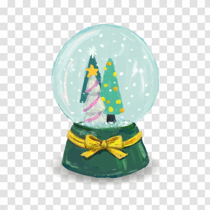 Crystal Ball Christmas Ornament - Vector Transparent PNG