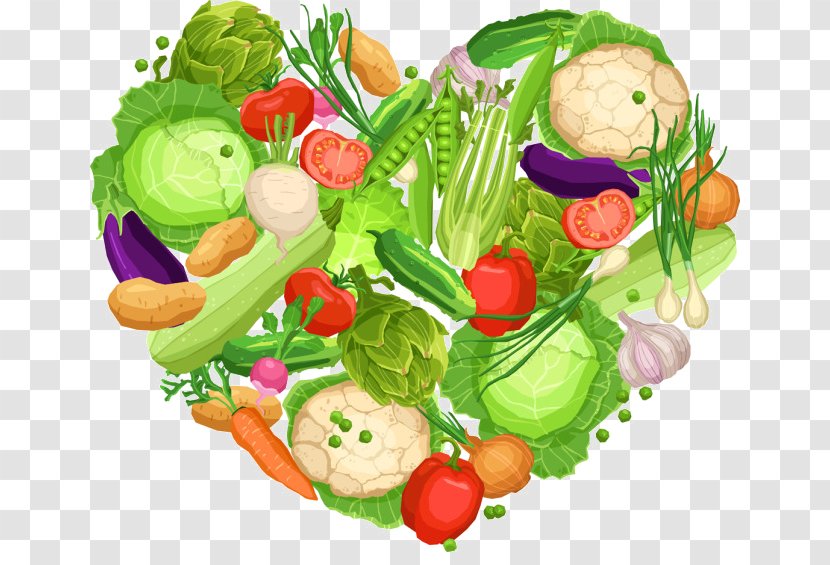 Vegetarian Cuisine Vegetable Health Food - Floral Design - Love Transparent PNG