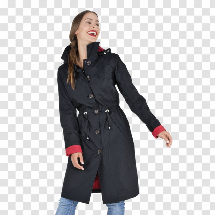 Trench Coat Overcoat Raincoat Hood - Jacket Transparent PNG
