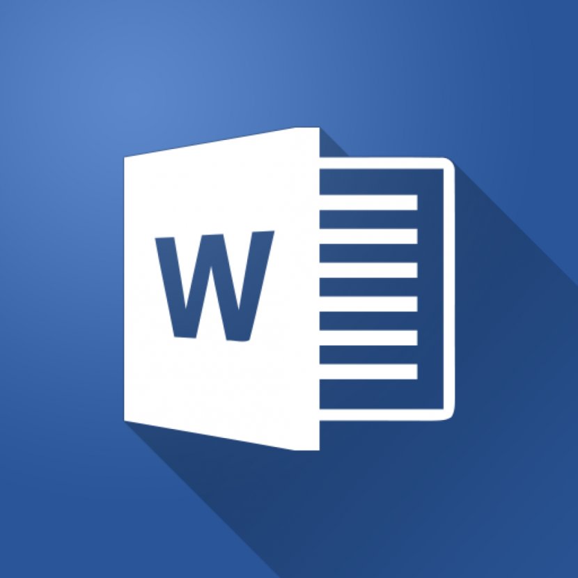 Microsoft Word Office 2016 Tutorial Computer Software - Blue Transparent PNG