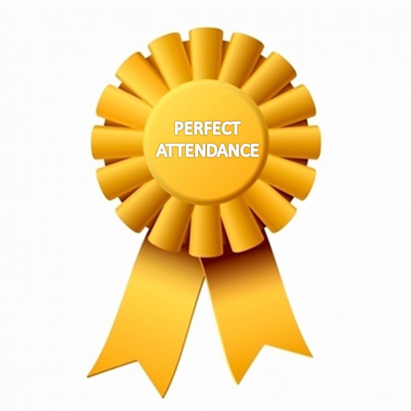 Ribbon Award Medal Clip Art - Attendance Cliparts Transparent PNG