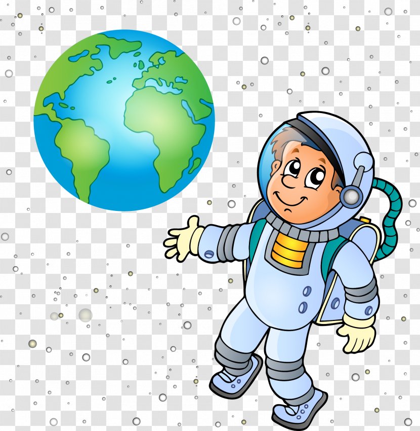 Earth Astronaut Outer Space Euclidean Vector - Male Transparent PNG