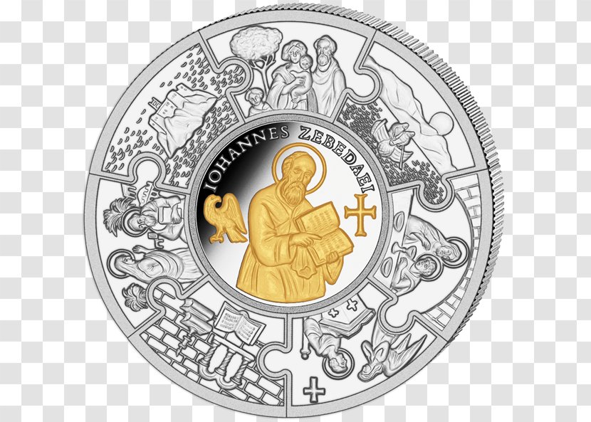 Coin Apostle Saint Disciple Silver Transparent PNG