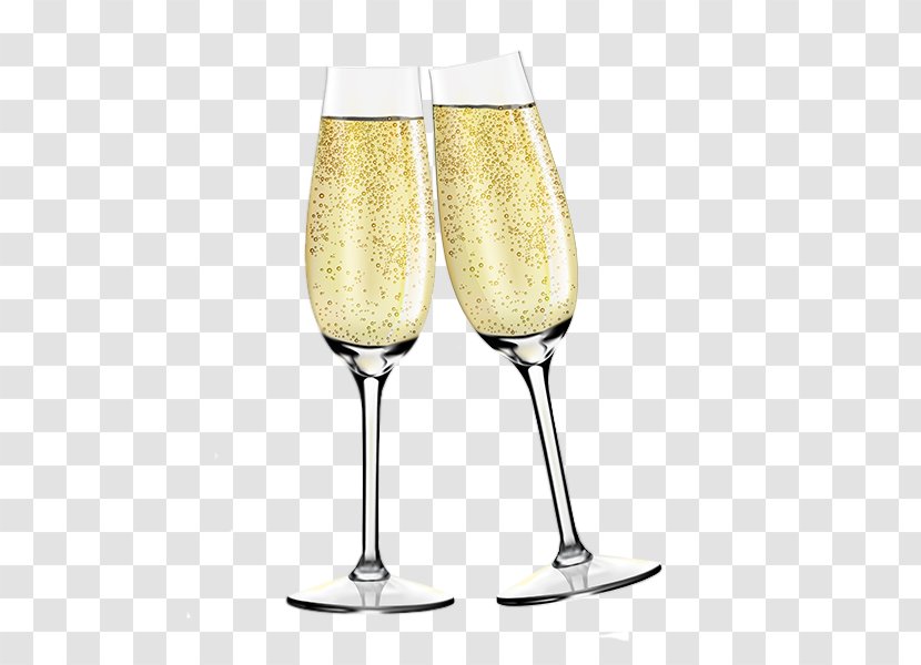 Champagne Glass New Year - Wine Transparent PNG