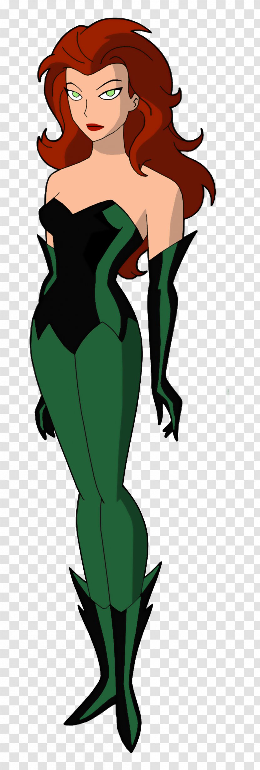 Batman: The Animated Series Poison Ivy Harley Quinn Bruce Timm - Watercolor Transparent PNG