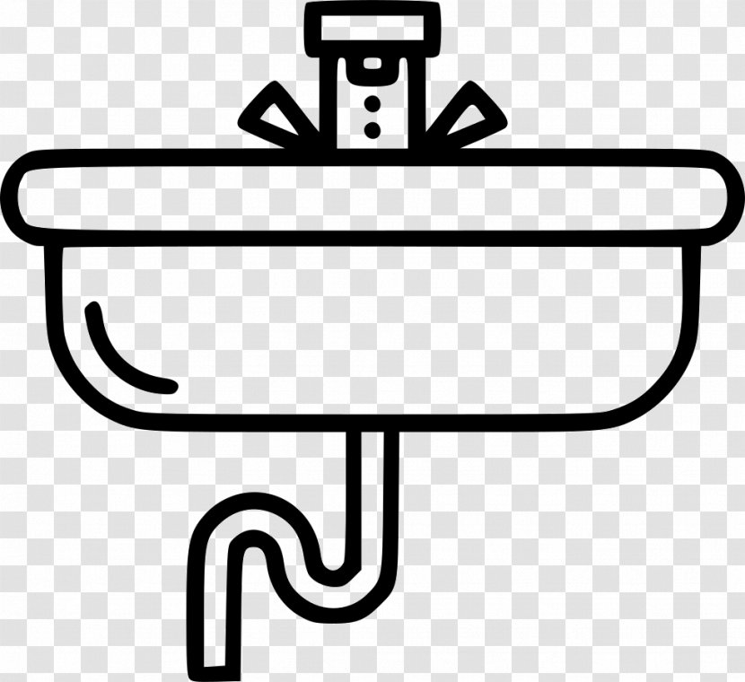 Coloring Book Drawing Tap Water Sink - Area Transparent PNG
