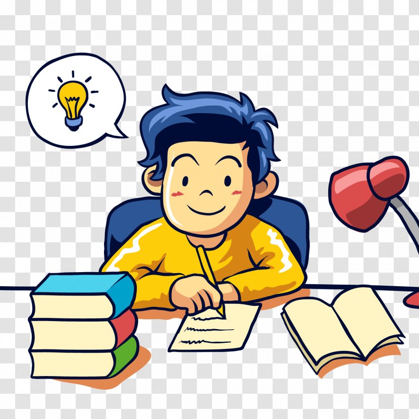 Student Learning Writing - Homework - Vector Work Seriously Transparent PNG