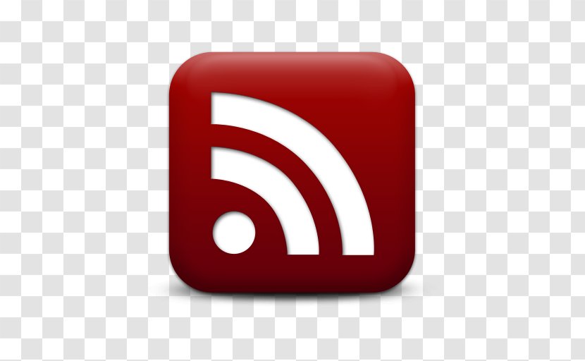 RSS Web Feed Blog - Red Rss Logo Icon Transparent PNG