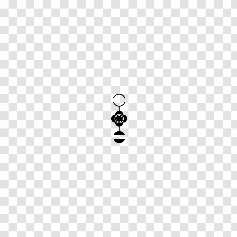 Earring Body Jewellery White Font - Black And Transparent PNG