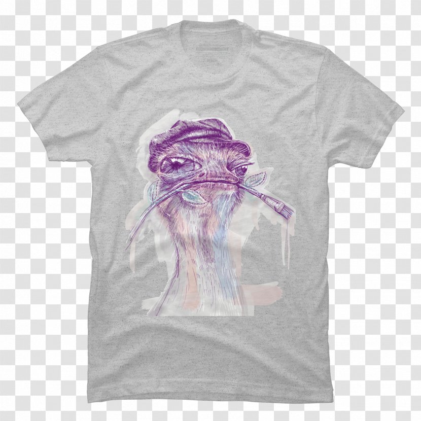 T-shirt Sleeve Design By Humans Bluza - Frame - Creative Ostrich Transparent PNG