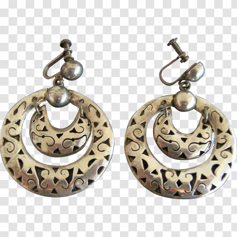 Earring Body Jewellery Silver - Fashion Accessory - Mexican Style Transparent PNG