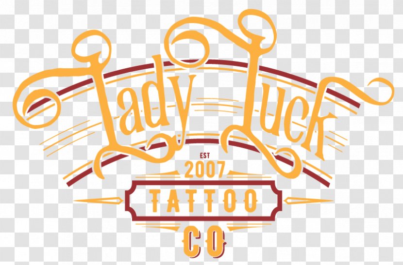 Logo Brand Tattoo Illustration Product Design - Lady Luck Transparent PNG