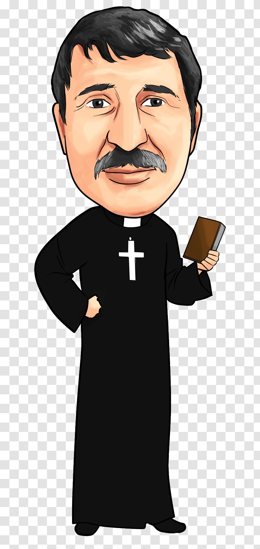 Cartoon Caricature Priest - Beard Transparent PNG