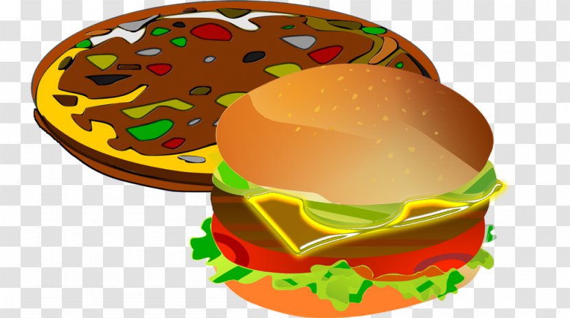 Cheeseburger Hamburger Pizza Veggie Burger Clip Art - French Fries - Raya Food Fast Transparent PNG