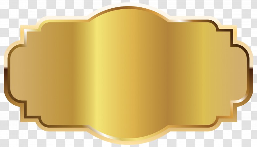 Template Label Clip Art - Ribbon - Gold Clipart Image Transparent PNG