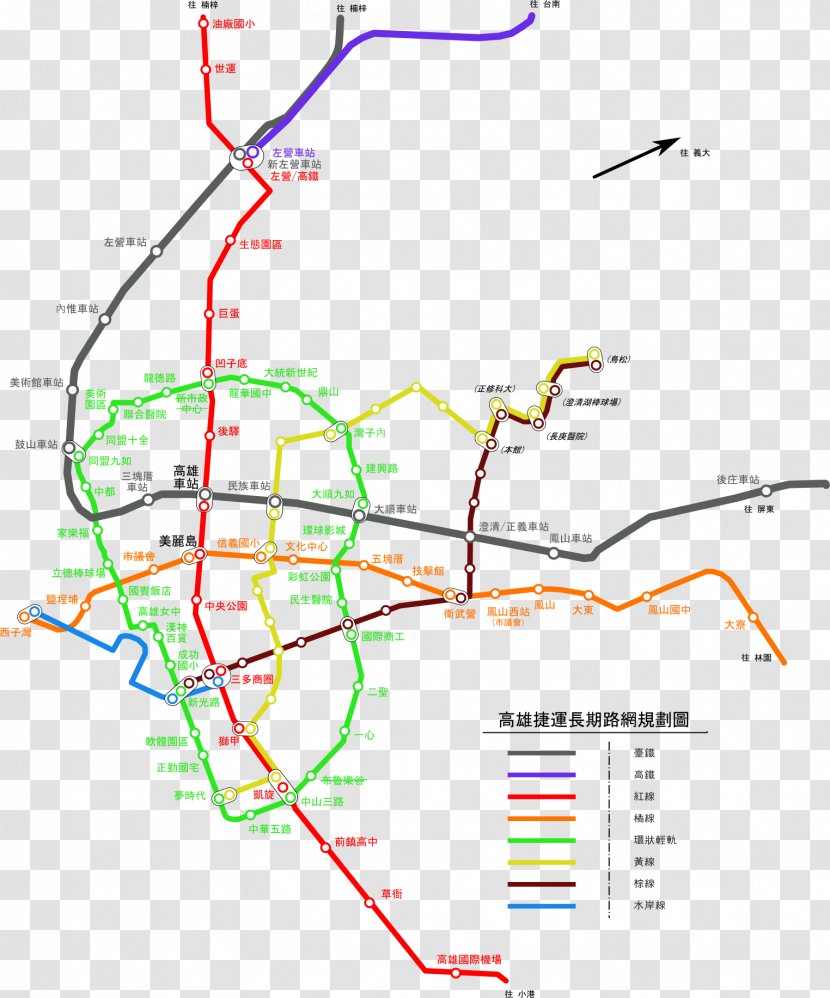 Kaohsiung Mass Rapid Transit Information Diagram - Text - Creative Work Summary Transparent PNG
