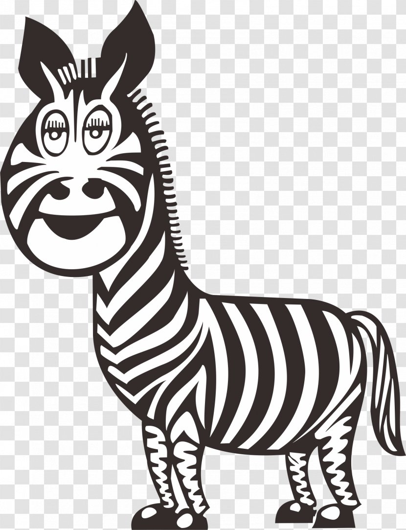 Zebra Euclidean Vector - Wildlife Transparent PNG