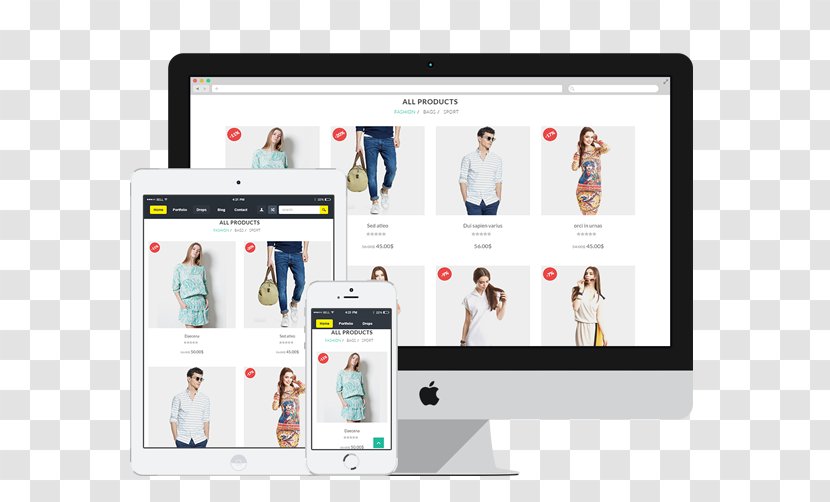 Web Development Responsive Design E-commerce Business - Online Shopping - Ecommerce Transparent PNG