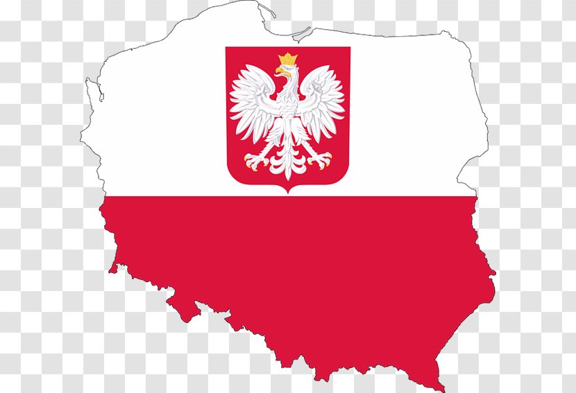 Flag Of Poland Blank Map National - Silhouette Transparent PNG