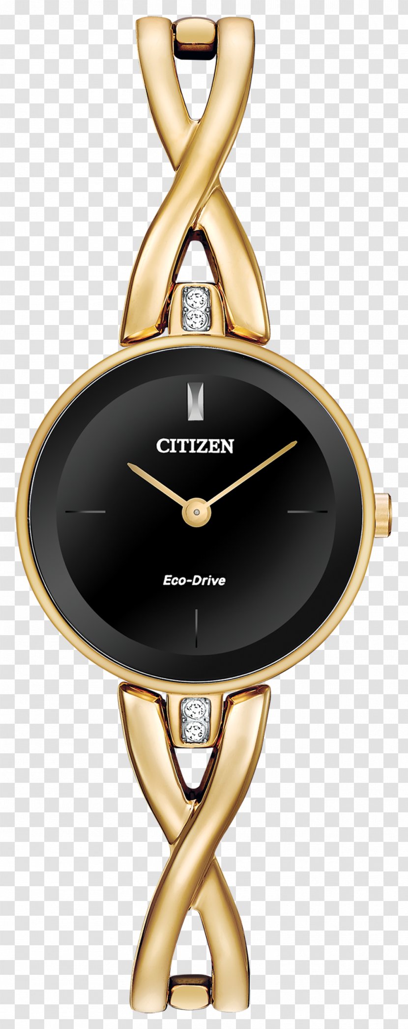 Eco-Drive Watch Citizen Holdings Jewellery Bangle - Gold Transparent PNG