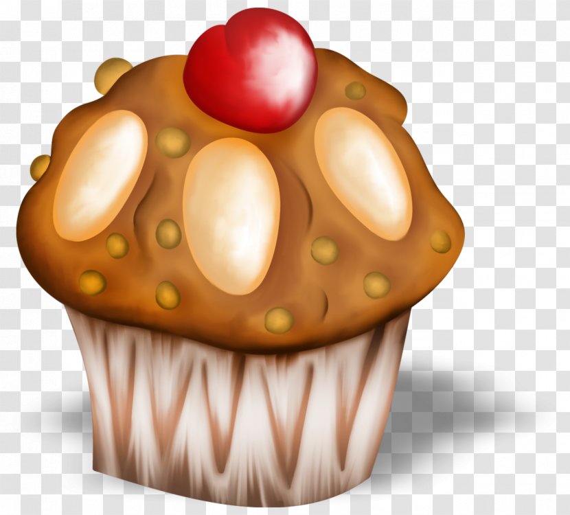 Muffin Cupcake Christmas Cake - Drawing Transparent PNG