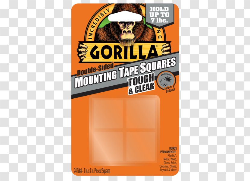 Adhesive Tape Gorilla Glue Double-sided - Duct - Double Sided Letterhead Transparent PNG
