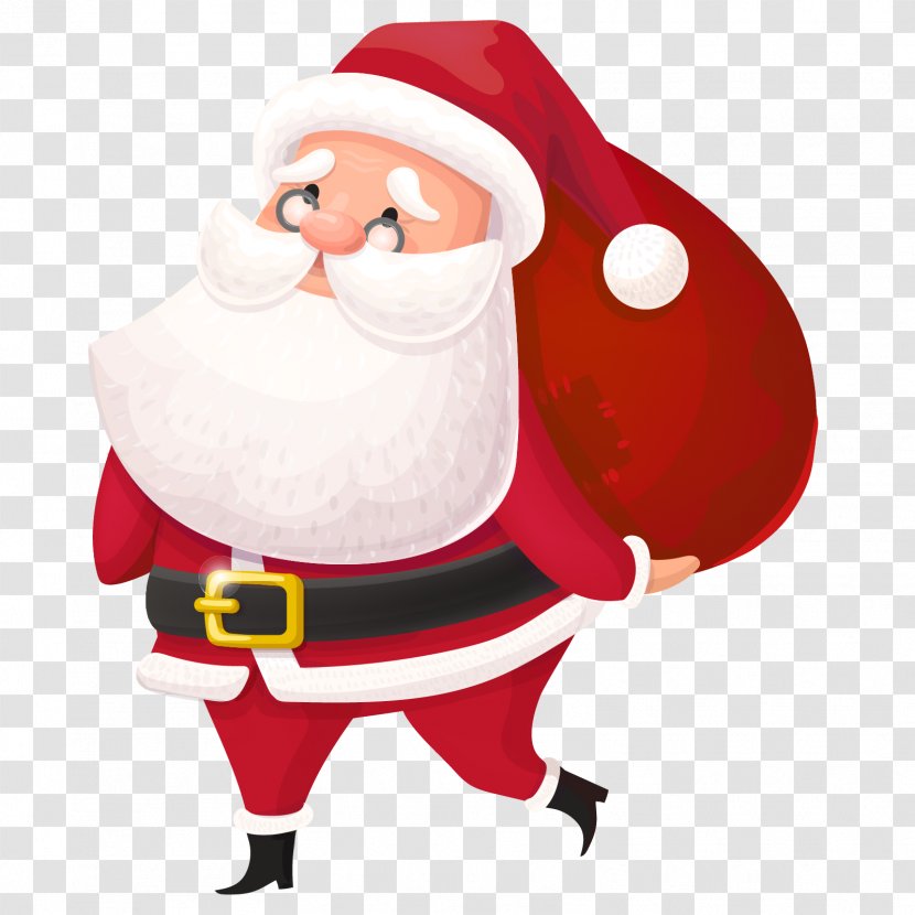 Santa Claus Christmas Day Mrs. Gift Image - Fictional Character - After Shopping Transparent PNG