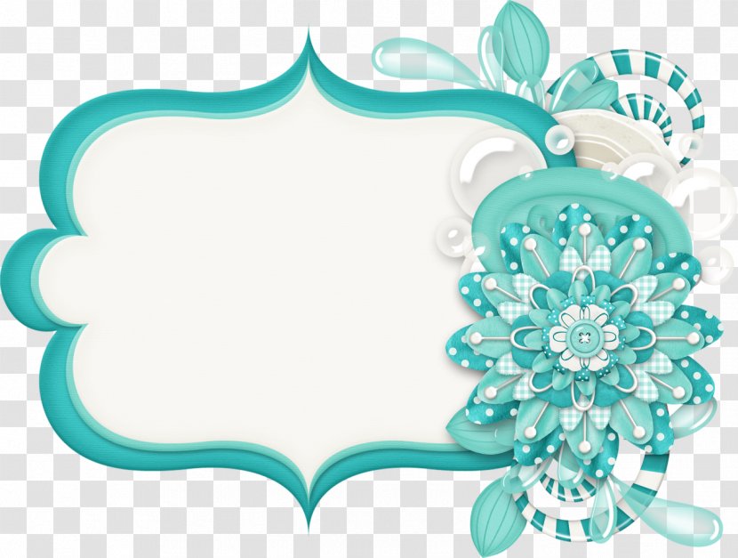 Paper Background Frame - Turquoise - Teal Transparent PNG