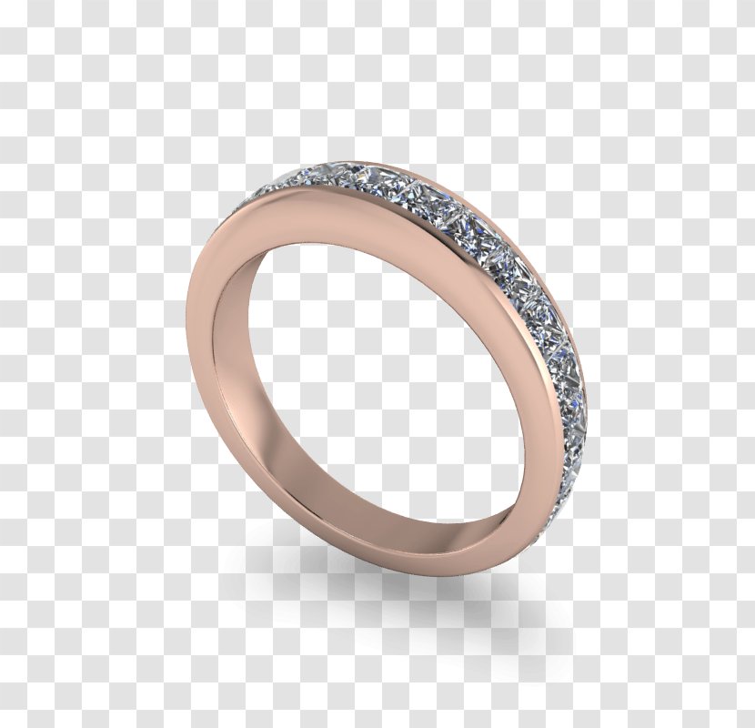 Wedding Ring Jewellery Silver Gemstone - Rose Gold Transparent PNG