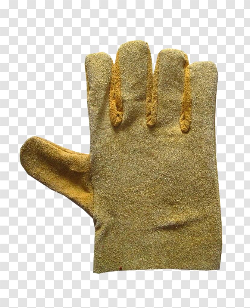 Glove Designer Plush - Safety - Single Yellow Cotton Gloves Transparent PNG