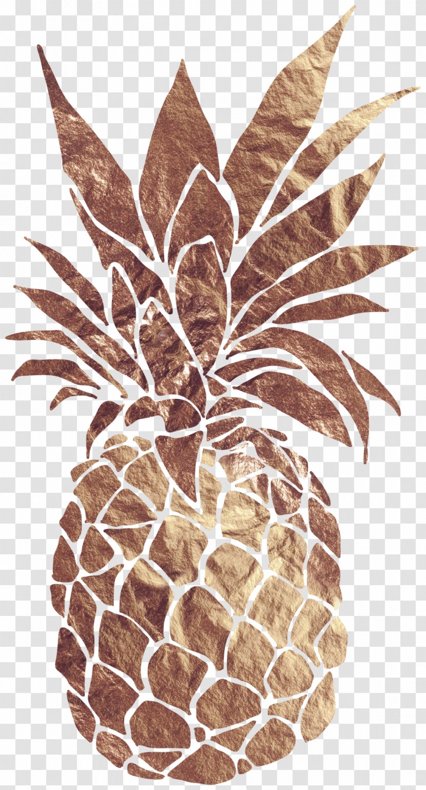 Pineapple Printing Printmaking Art - Canvas - Gold Transparent PNG