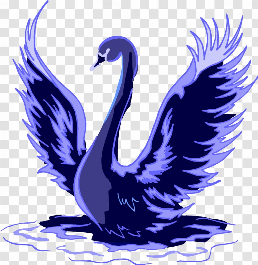 Black Swan Trumpeter Clip Art - Bird - Vector Transparent PNG