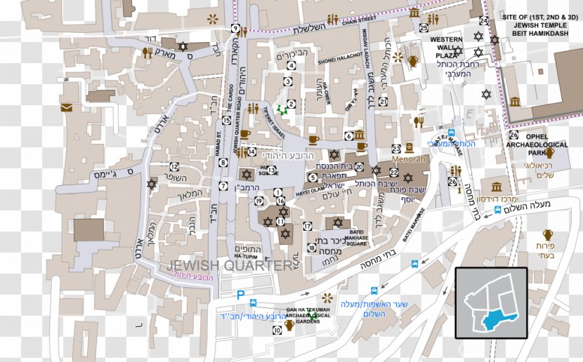Old City Jewish Quarter Map Tiferet Yisrael Synagogue Judaism - Tourism Transparent PNG