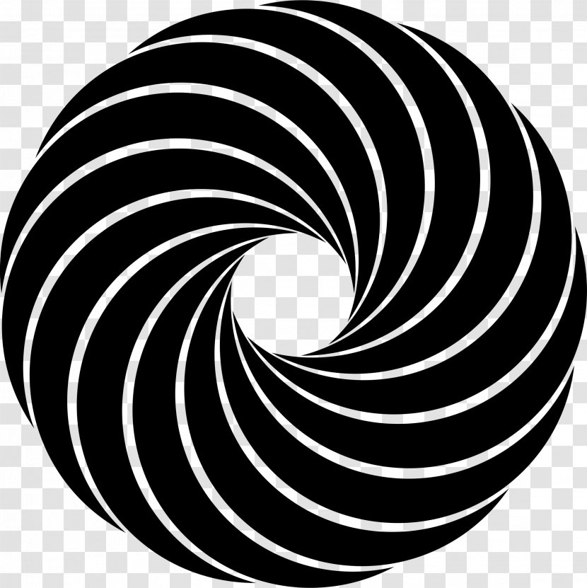 Spiral Pattern Font Fahrenheit - Blackandwhite Transparent PNG