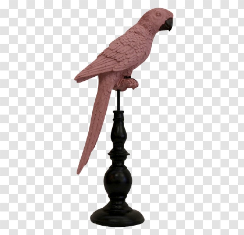 Sculpture Beak Figurine - Pink Parrot Transparent PNG